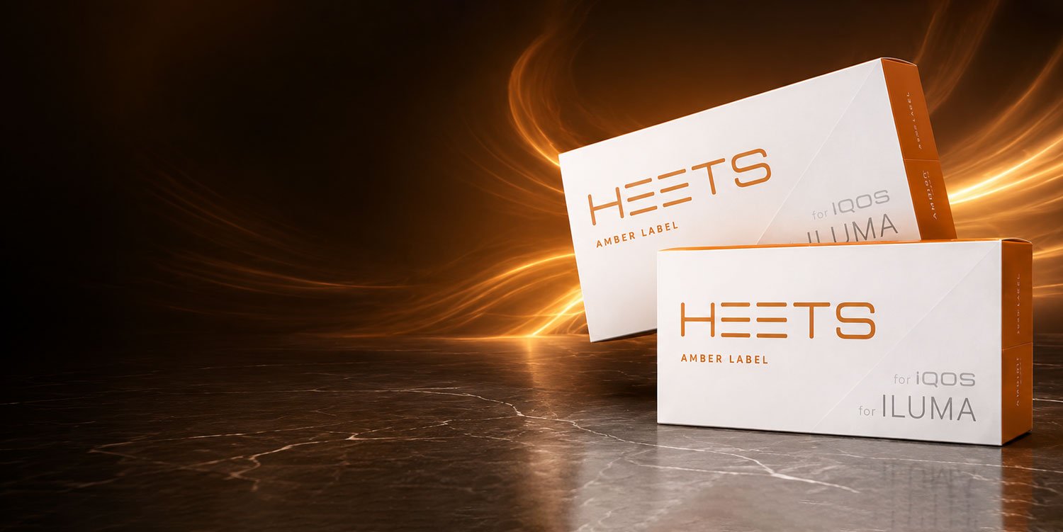 HEETS Amber Label tobacco sticks for IQOS devices