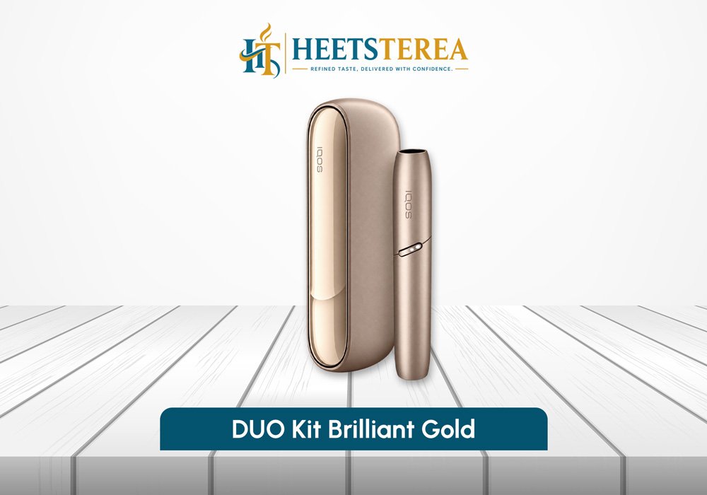 IQOS 3 DUO Kit Brilliant Gold device