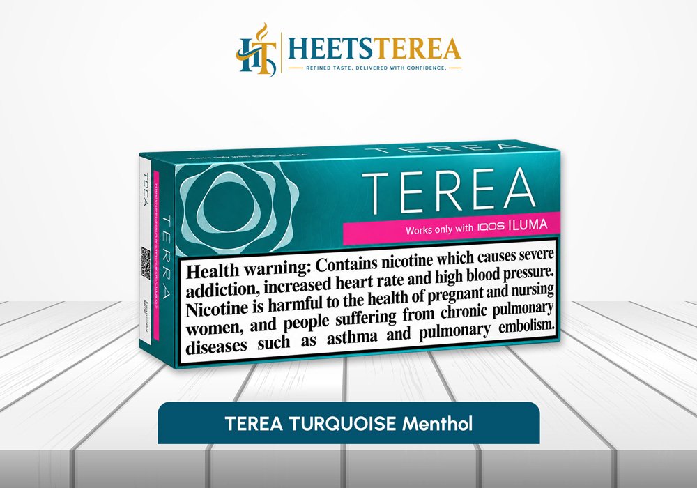 TEREA Turquoise Menthol tobacco sticks for IQOS ILUMA in Dubai UAE