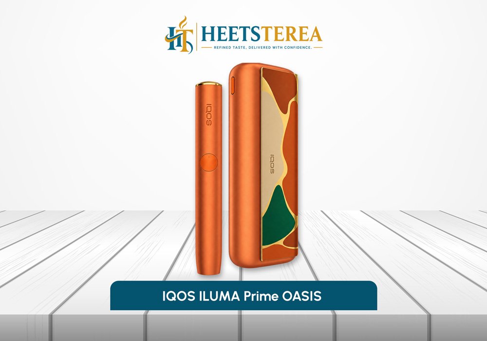IQOS ILUMA PRIME OASIS Limited Edition device with holder and pocket charger