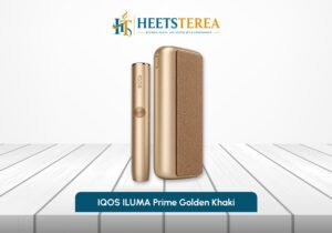 IQOS ILUMA PRIME System Golden Khaki device and Pocket Charger