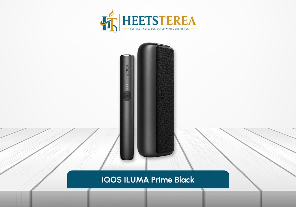 IQOS ILUMA PRIME System Obsidian Black device and Pocket Charger